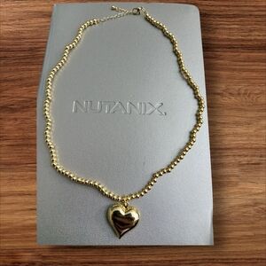 Gold Heart Pendant Necklace